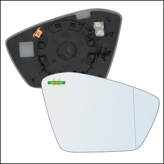 Piastra Retrovisore Termica Asferica Lato Dx-Passeggero Per Skoda Scala dal 2019&gt; BIBA-RICAMBI