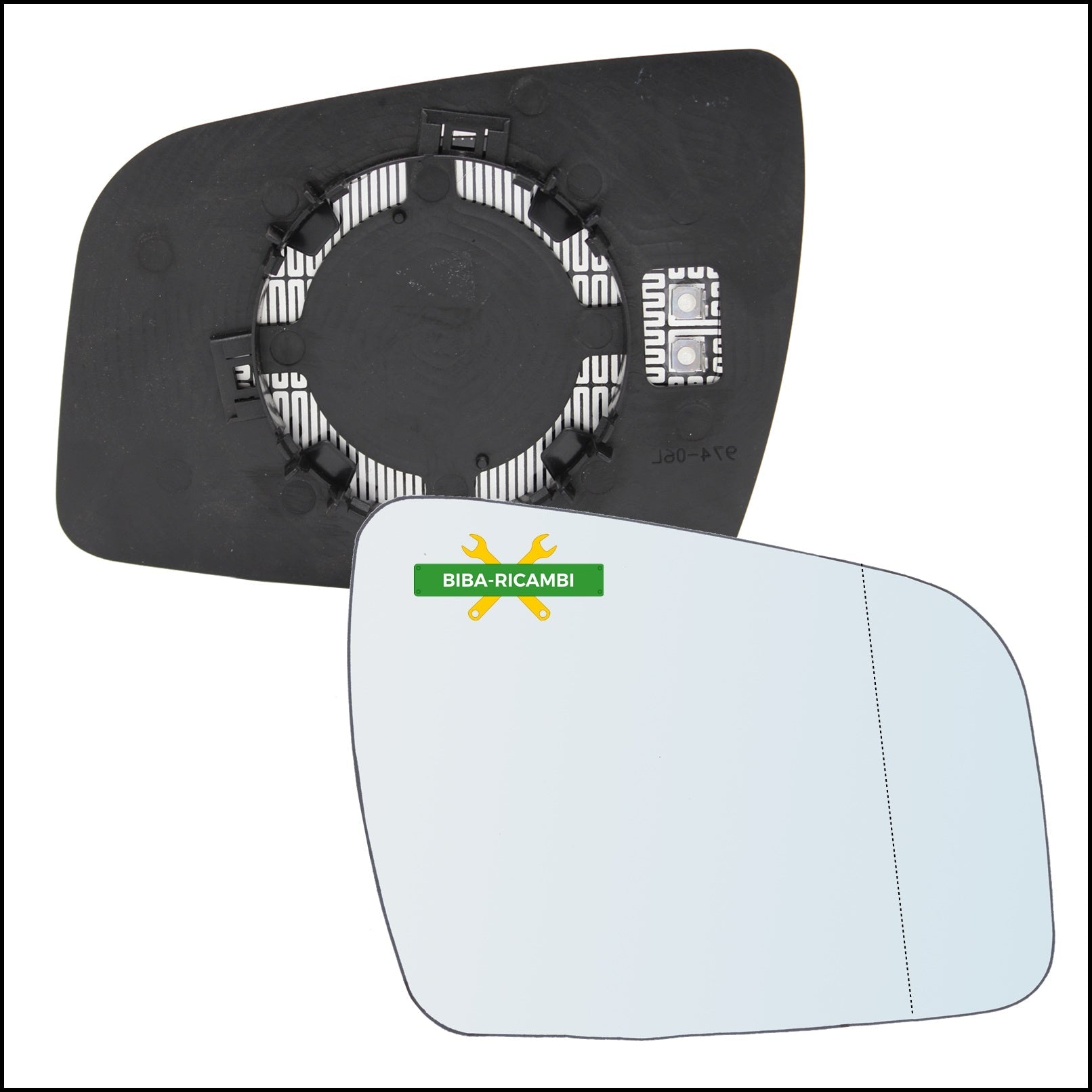Piastra Retrovisore Termica Asferica Lato Dx-Passeggero Per Opel Zafira B solo dal 2008-2012&gt; BIBA-RICAMBI