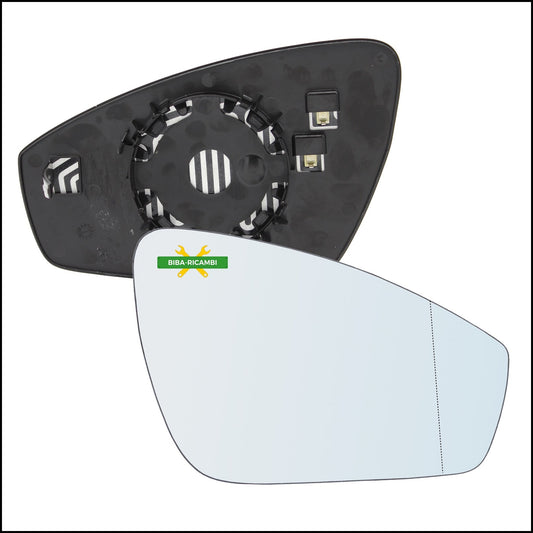 Piastra Retrovisore Termica Asferica Lato Dx-Passeggero Per Audi Q4 (F4) dal 2020&gt; BIBA-RICAMBI