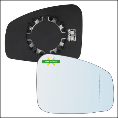 V. Piastra Retrovisore Asferica Termica Lato Dx-Passeggero Per Renault Megane III dal 2008&gt; BIBA-RICAMBI