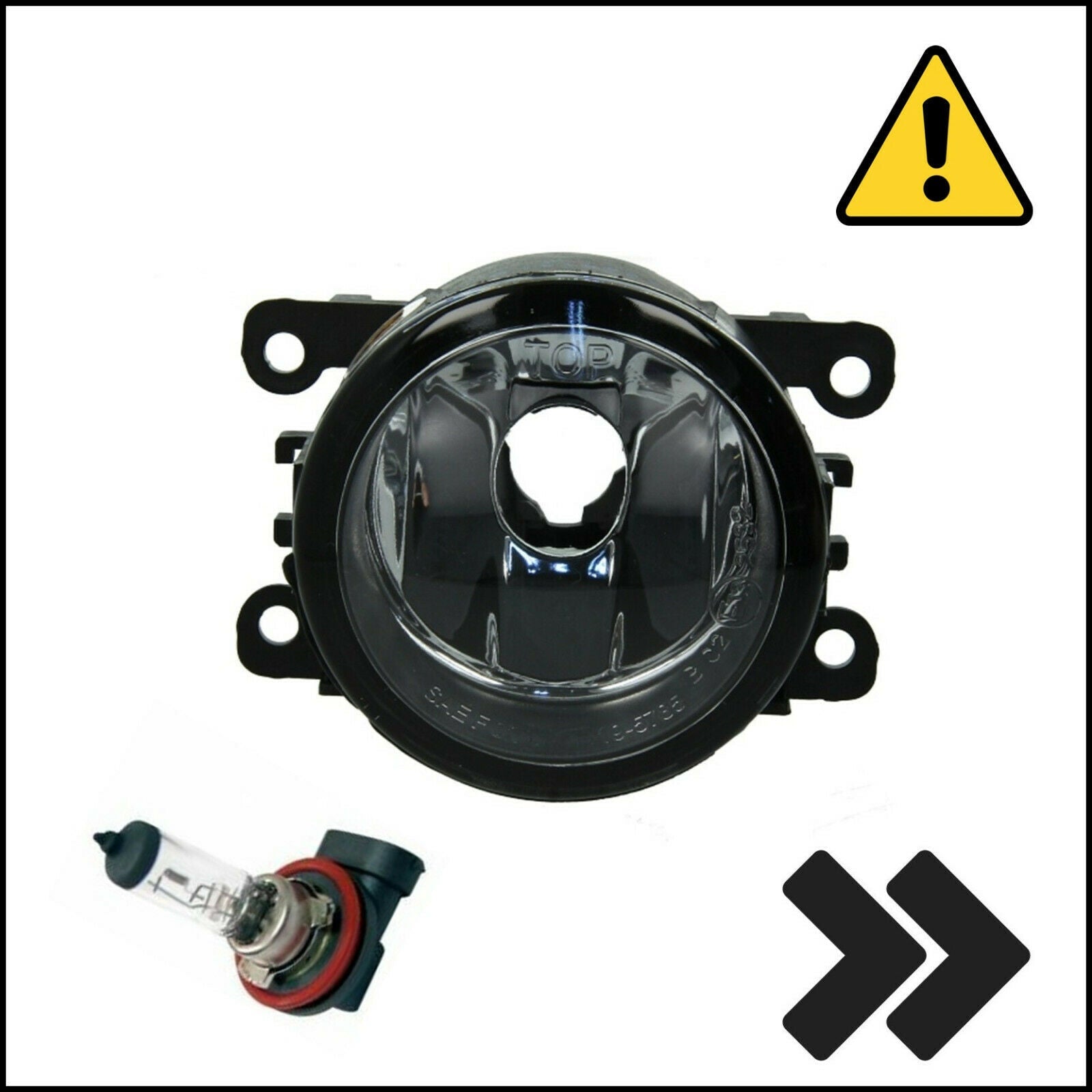 T. Proiettore Fendinebbia Faro Fanale H11 Lato-DX-Passeggero BIBA-RICAMBI