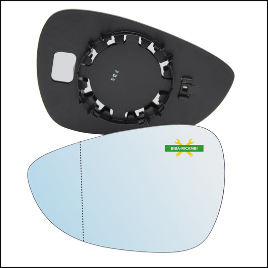 Piastra Specchio Retrovisore Asferica Lato Sx-Guidatore Per Ford Fiesta VI (CB1) dal 2008> BIBA-RICAMBI