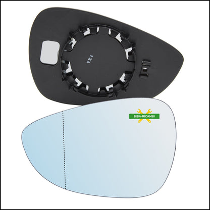 Piastra Specchio Retrovisore Asferica Lato Sx-Guidatore Per Ford Fiesta VI (CB1) dal 2008> BIBA-RICAMBI