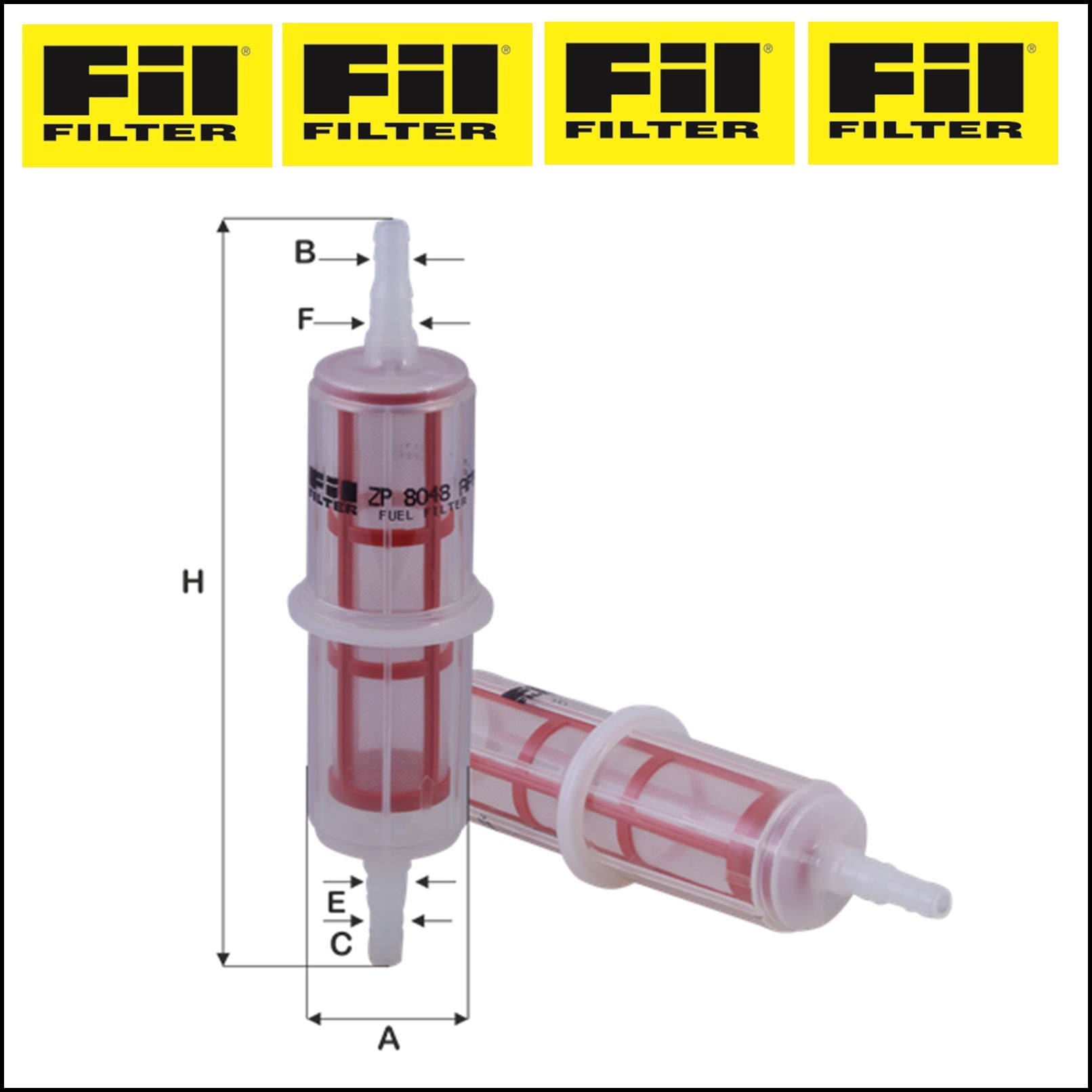 Filtro Carburante in plastica universale Furgone | Camper | Camion BIBA-RICAMBI
