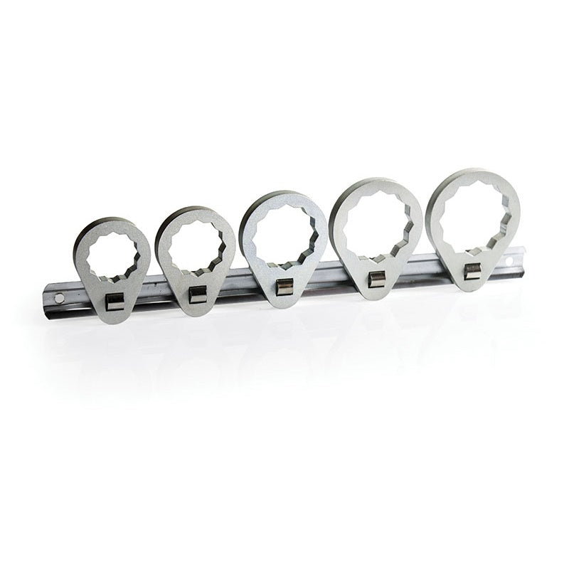 Set 5 Pz Chiavi Per Filtri Olio Poligonali 24-38 mm | Attacco 3/8" Art.FM0019-P BIBA-RICAMBI