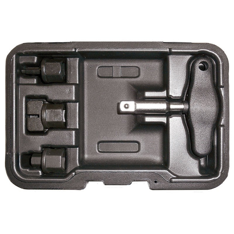 Set 4 Pz Chiavi Universali Per Tappi Di Scarico Olio In Plastica Attacco 3/8" BIBA-RICAMBI