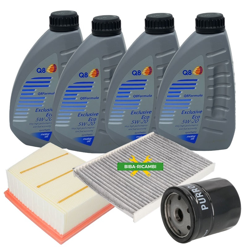 Kit Tagliando Filtri + Olio Motore 5W20 BIBA-RICAMBI