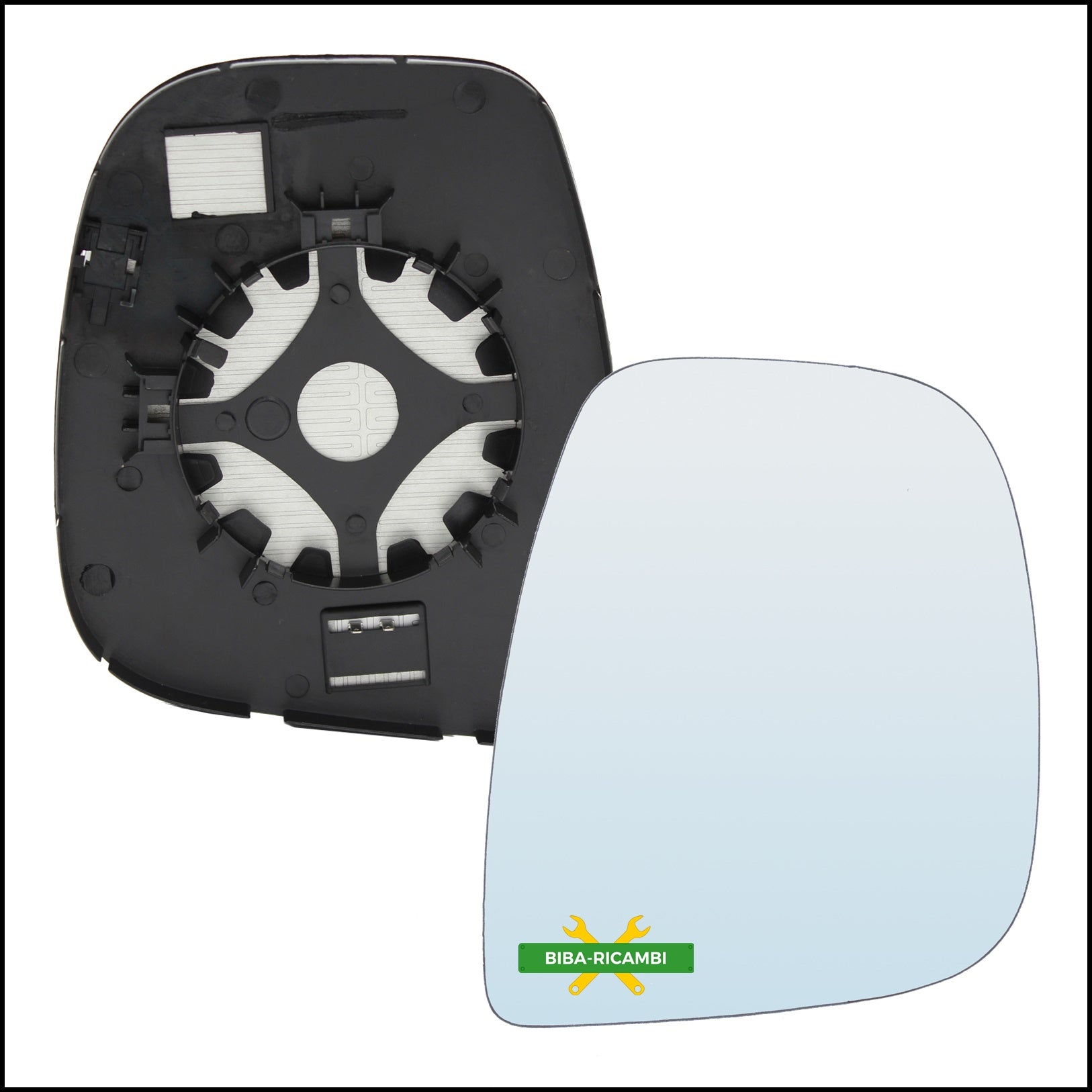 Piastra Specchio Retrovisore Termica Lato Dx-Passeggero Per Toyota PROACE dal 2016&gt; BIBA-RICAMBI