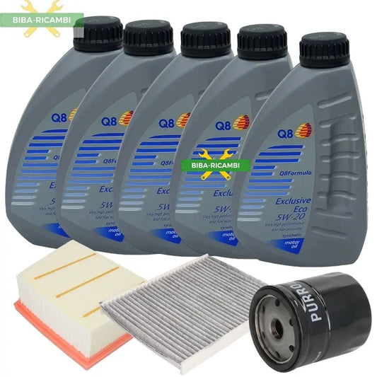 Kit Tagliando Filtri Olio Compatibile Per Ford Fiesta VII 1.1 Ti-VCT 63KW-86CV BIBA-RICAMBI