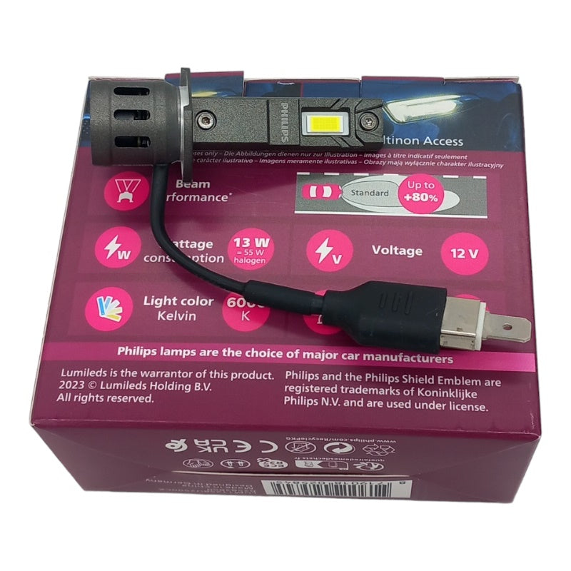 Lampadine Philips H1 Led Compatibile Per Nissan Primera II (P11) dal 1996-2002 BIBA-RICAMBI
