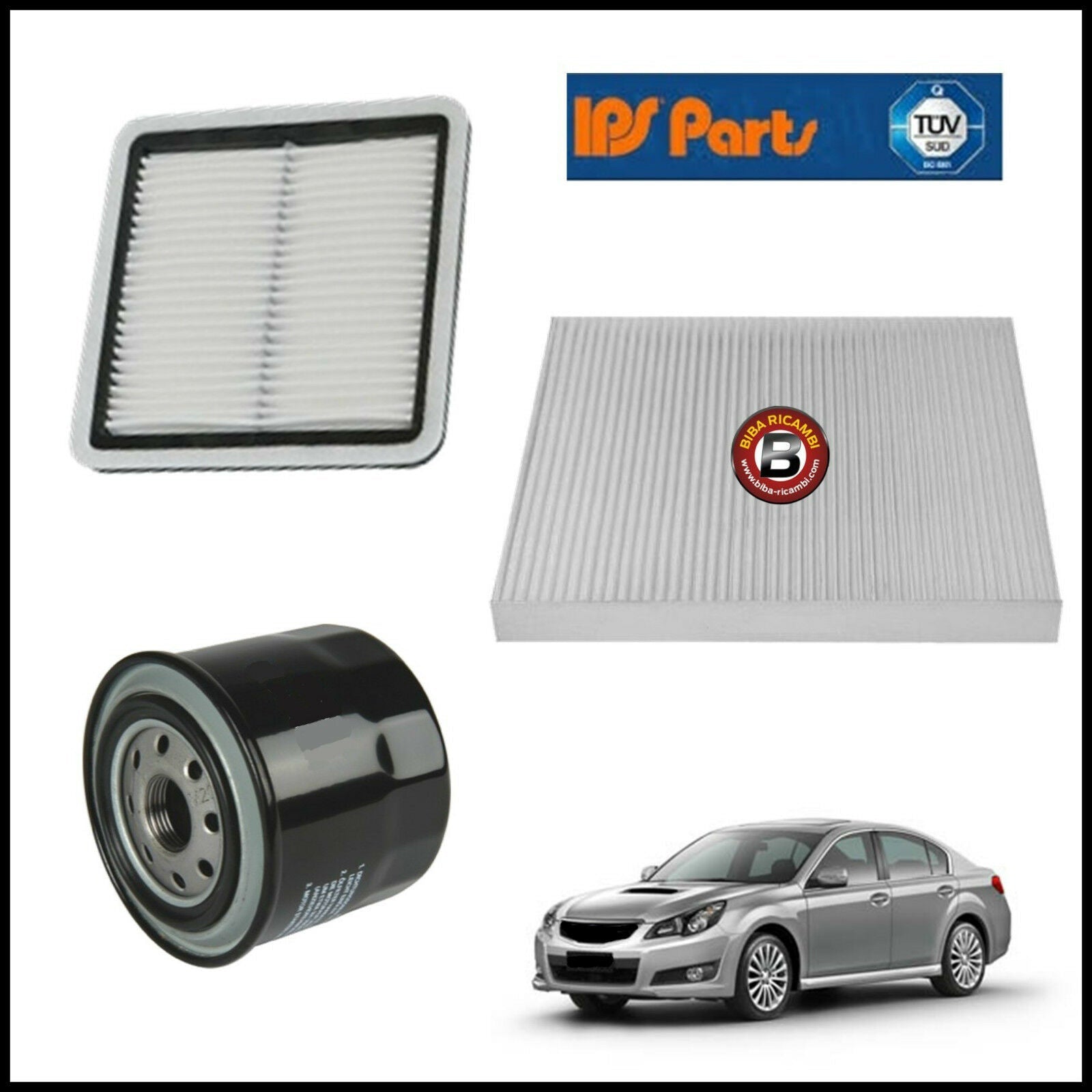 Kit Tagliando Filtri Per Subaru Legacy 2.500 123kw/167cv dal 2009&gt; BIBA-RICAMBI