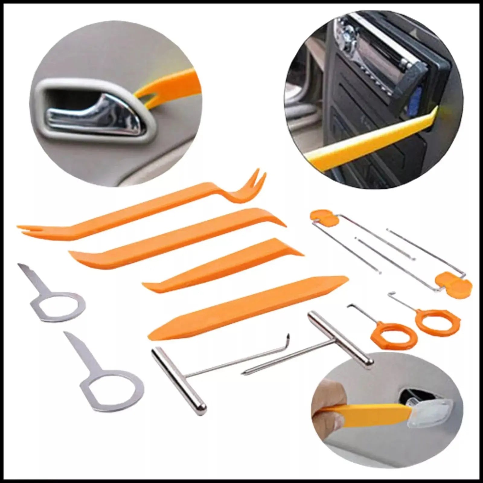 Kit Professionale di Attrezzi per Smontaggio e Rimozione Autoradio