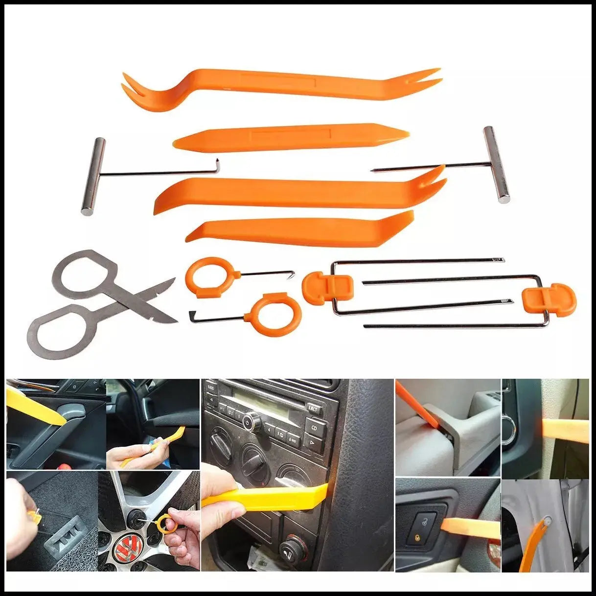 Kit Professionale di Attrezzi per Smontaggio e Rimozione Autoradio