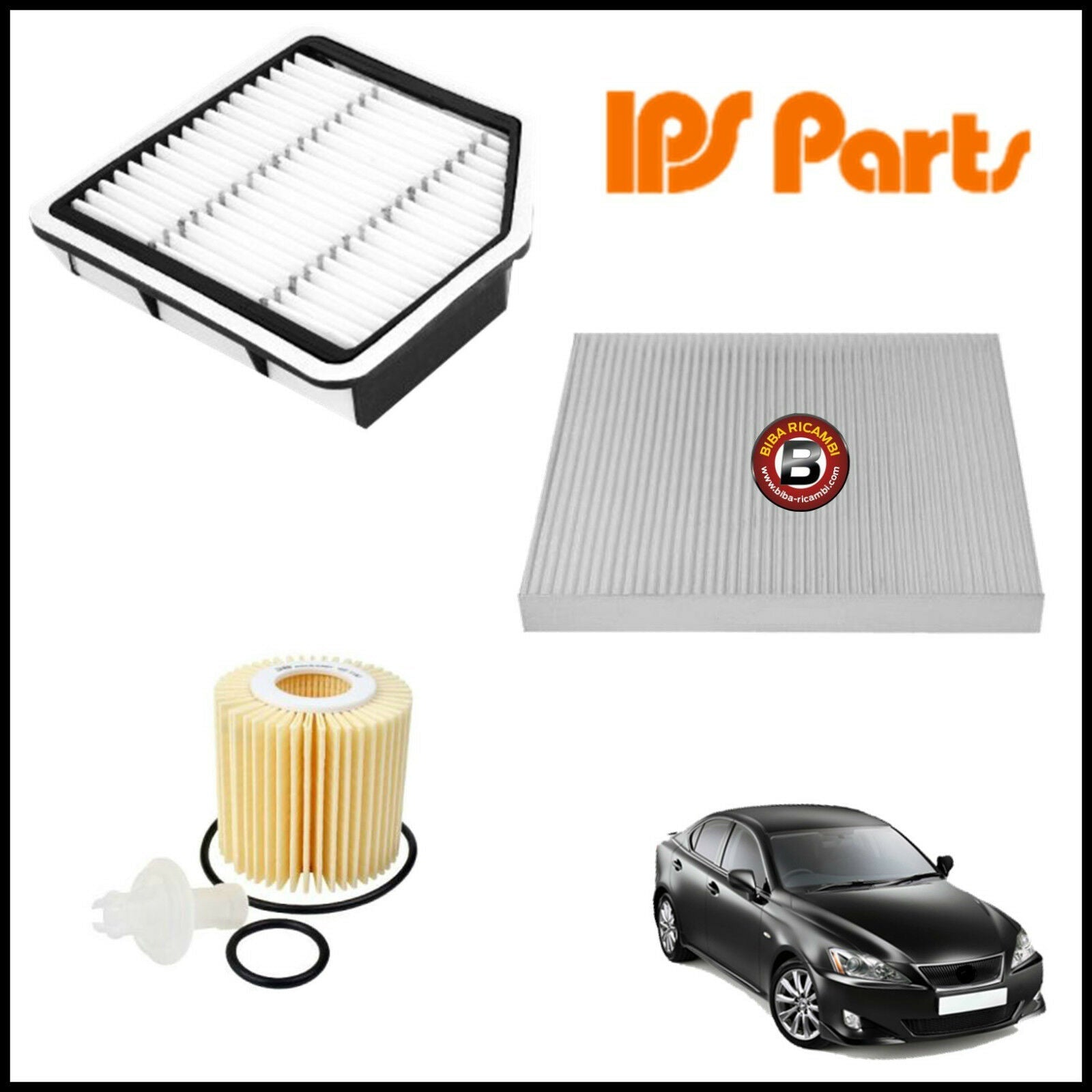 Kit Tagliando Filtri Per Lexus IS 2.500 153kw/208cv dal 2005&gt; BIBA-RICAMBI