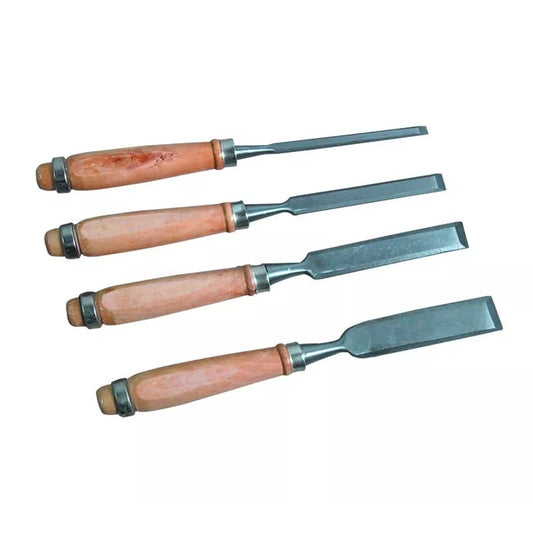 Set di 4 Scalpelli Fini (Firmer Chisel) 6-12-16-20 mm NORMEX