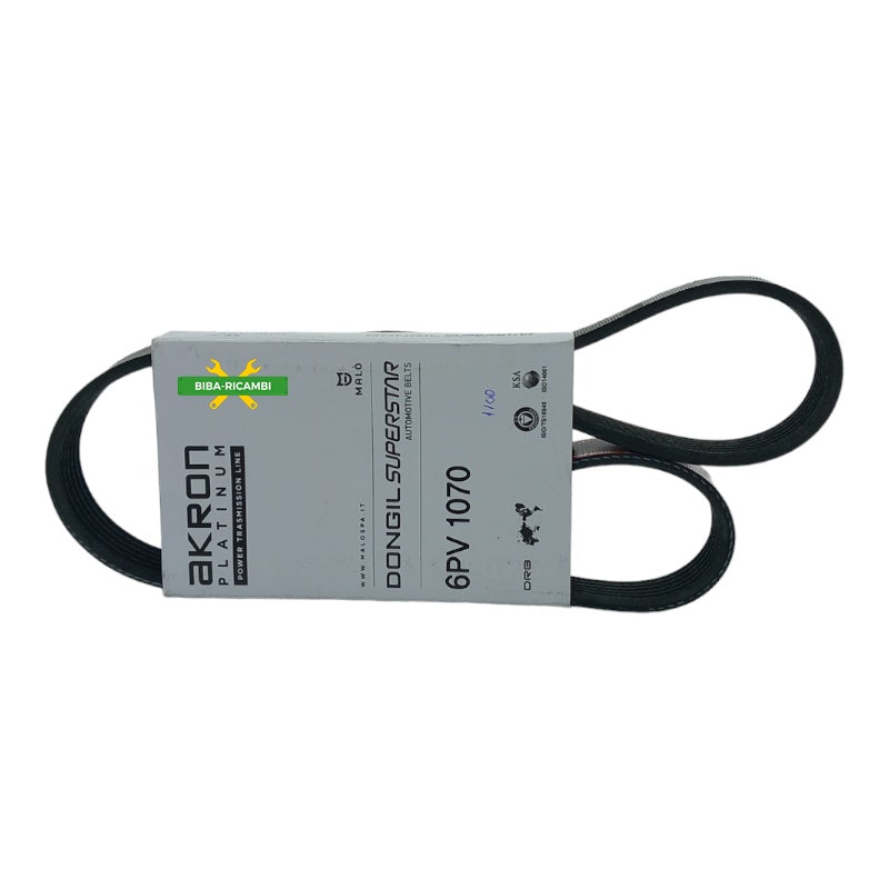 Cinghia Servizi 6PK1070 Compatibile Per Seat Cordoba (6K1) 1.4 55KW-75CV BIBA-RICAMBI