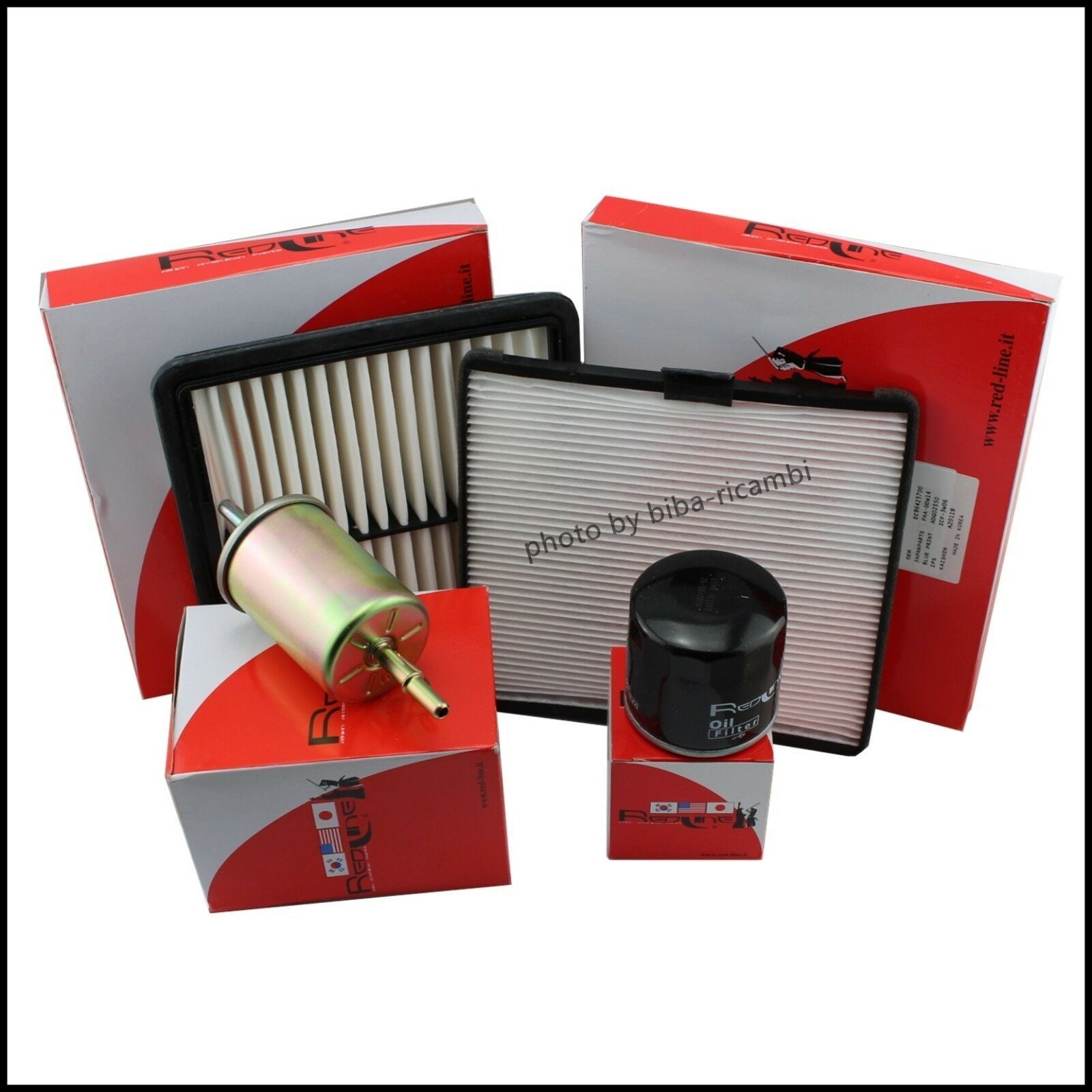 Kit Tagliando Filtri Per Chevrolet Matiz 1.000 47kw/64cv dal 2005&gt; BIBA-RICAMBI