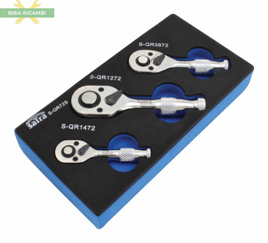 Mini Cricchetti 3 pezzi: 1/4″, 3/8″, 1/2″ BIBA-RICAMBI