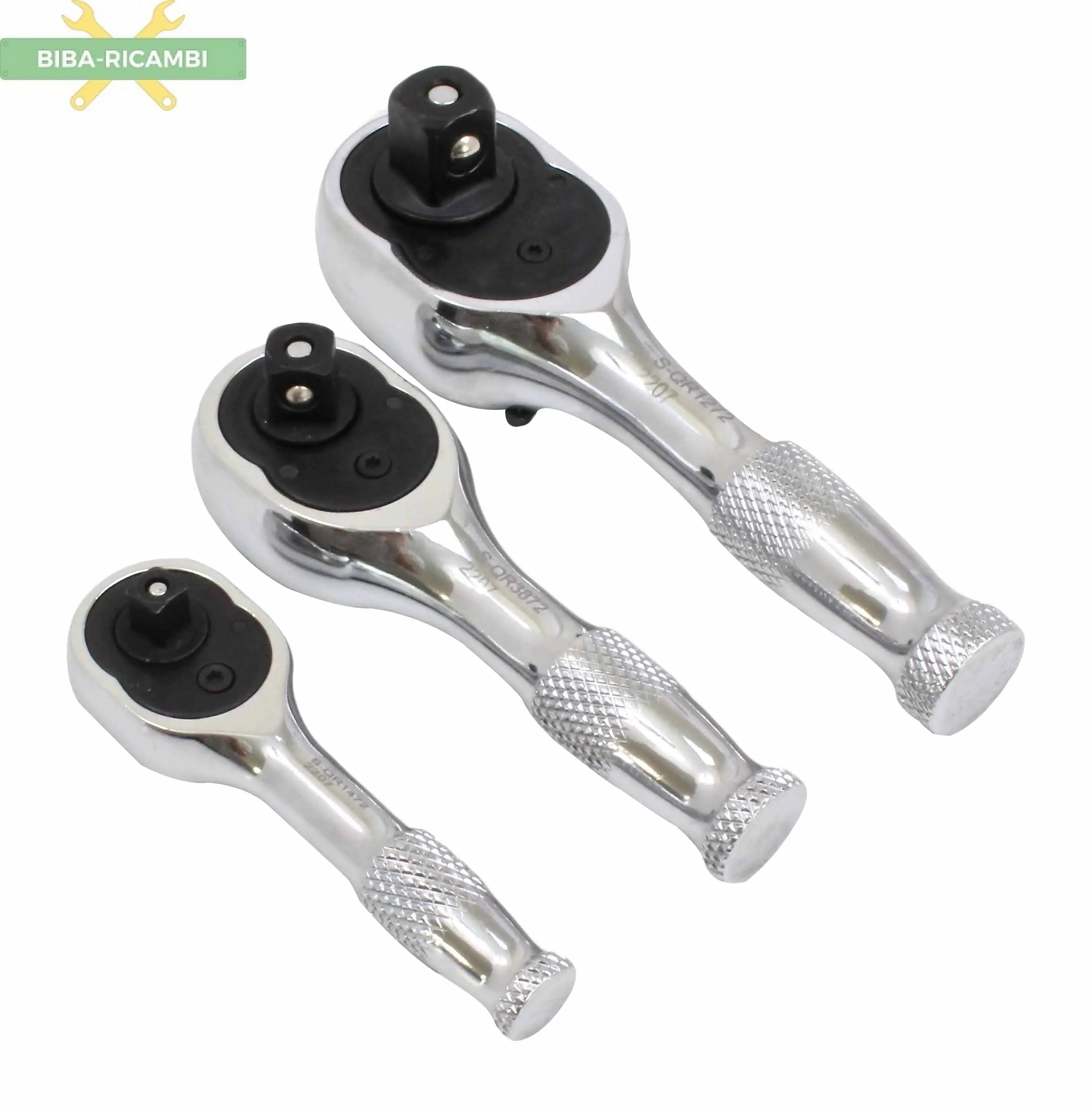 Mini Cricchetti 3 pezzi: 1/4″, 3/8″, 1/2″ BIBA-RICAMBI