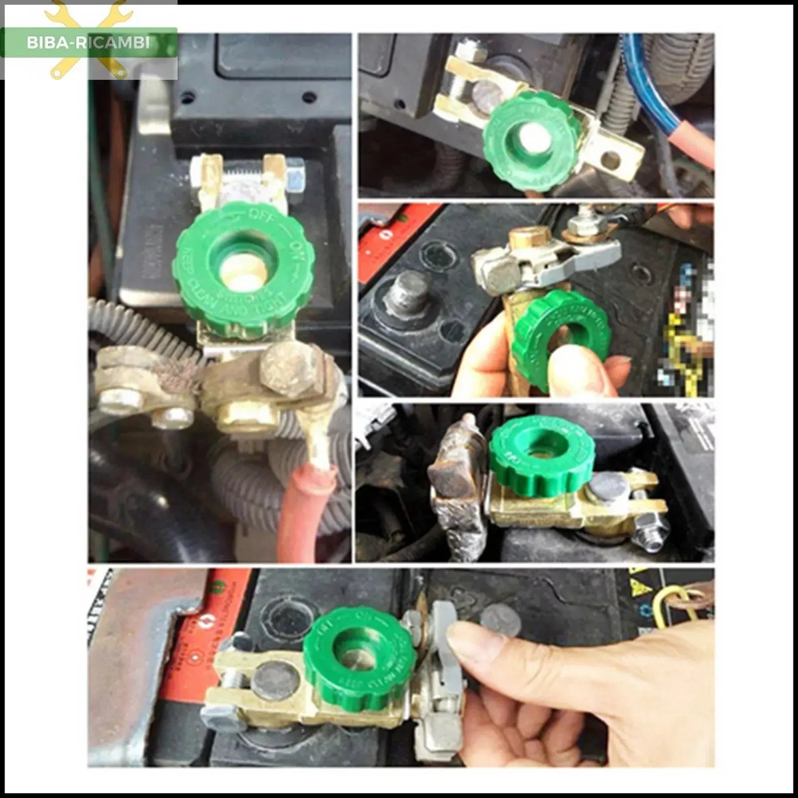 Morsetto Stacca batteria antifurto stacca batteria auto barca camper 12/24V BIBA-RICAMBI