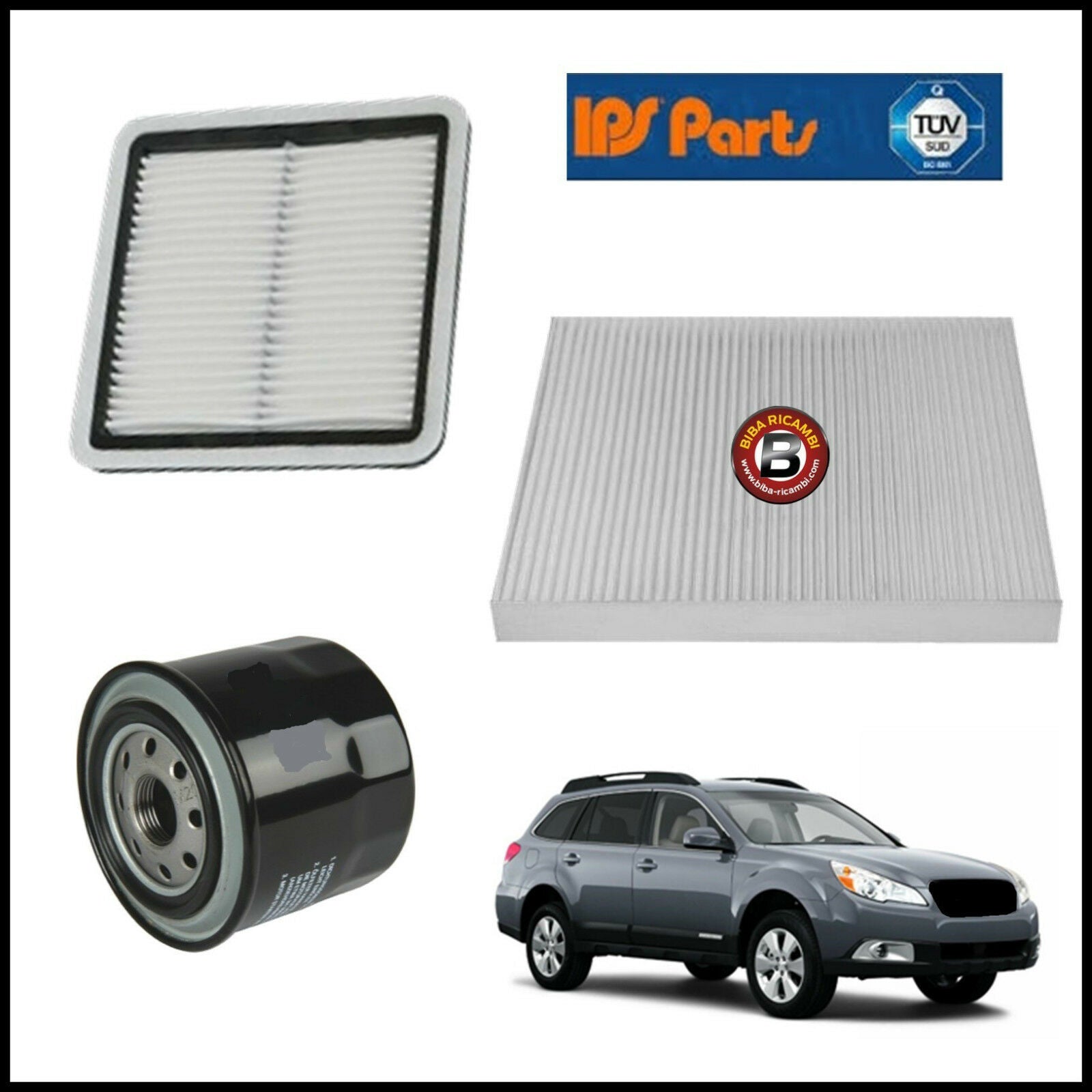 Kit Tagliando Filtri Per Subaru Outback 2.500 123kw/167cv dal 2009&gt; BIBA-RICAMBI