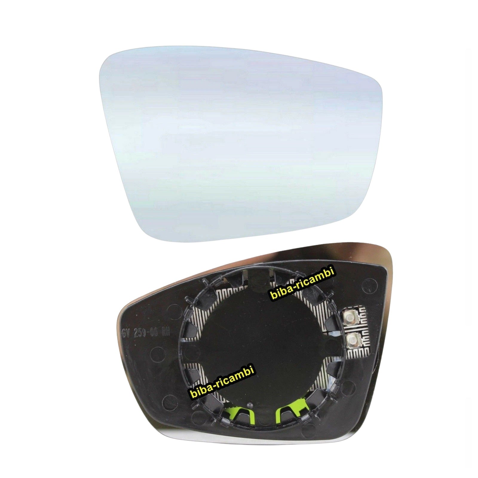 Piastra Vetro Specchio Lato DX-Passeggero Per VW Polo (6R1) dal 2009>