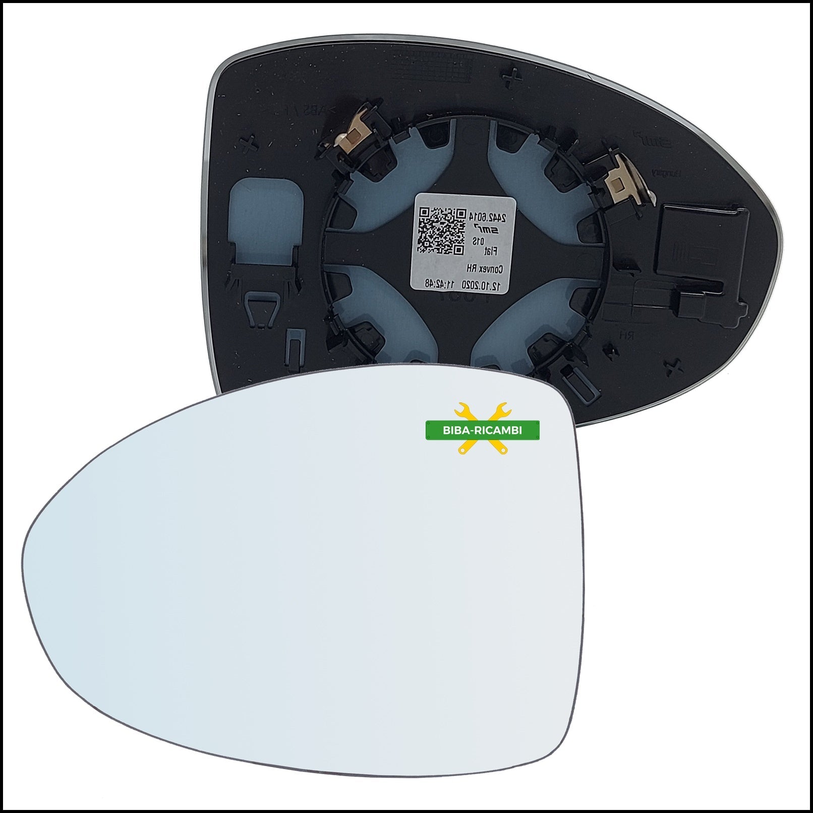 Piastra Retrovisore Termica Originale Fiat Lato Sx-Guidatore Per Fiat 500 III (PT) dal 2021> BIBA-RICAMBI