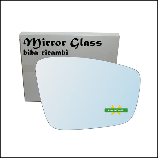 Vetro Specchio Retrovisore Cromato Lato Dx-Passeggero Per Skoda Rapid (NH3) dal 2012&gt; BIBA-RICAMBI