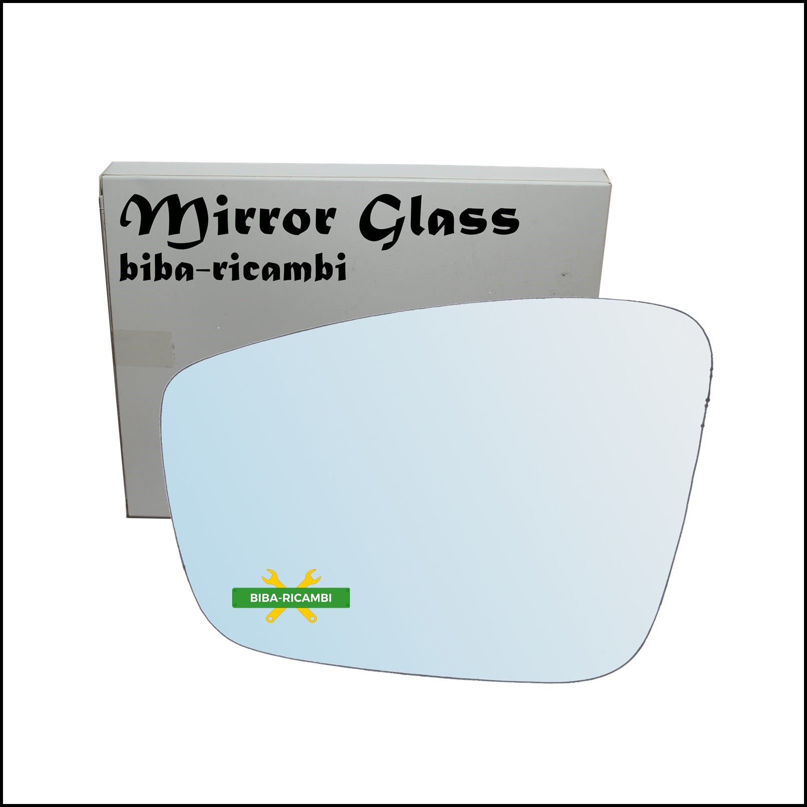 Vetro Specchio Retrovisore Cromato Lato Sx-Guidatore Per Skoda Citigo dal 2011> BIBA-RICAMBI