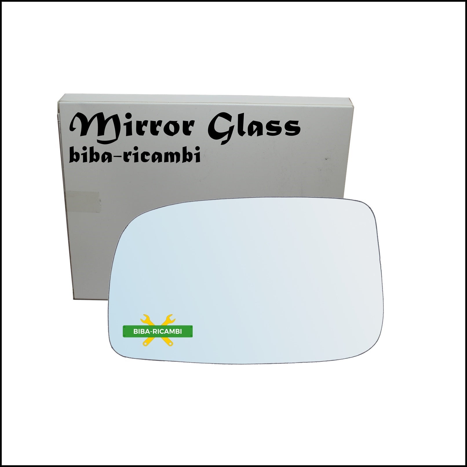 Vetro Specchio Retrovisore Cromato Lato Sx-Guidatore Per Toyota Prius II (W2) dal 2003-2009 BIBA-RICAMBI