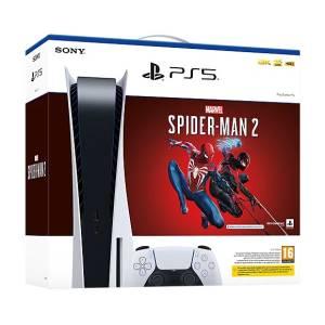 PS5 Console 825GB Standard Ed. White +Marvels Spider-Man 2 - BIBA-RICAMBI
