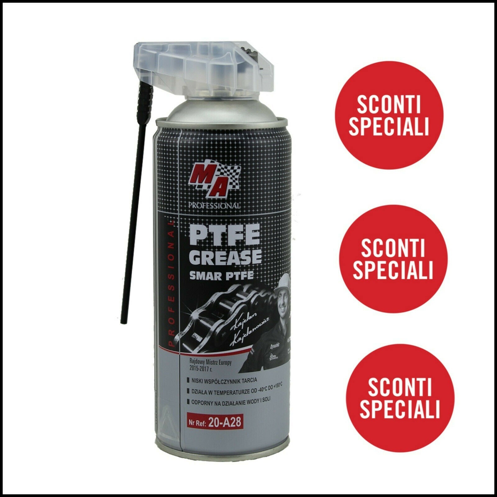 B. Grasso PTFE Spray Lubrificante con PTFE BIBA-RICAMBI