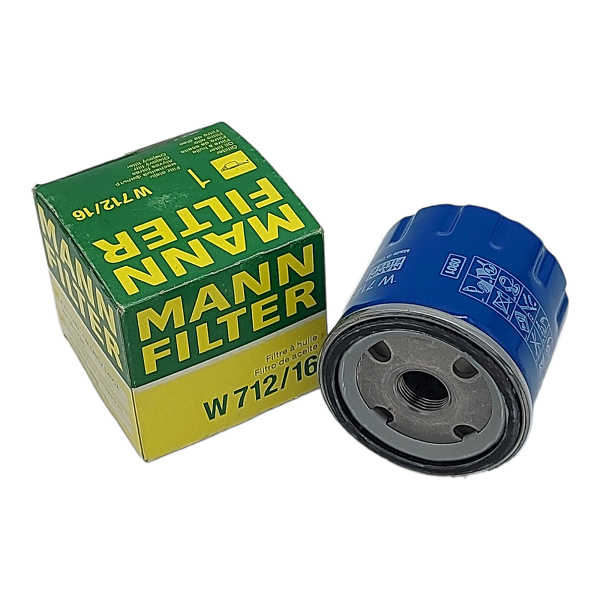 A. Filtro Olio Motore Compatibile Alfa Romeo | Fiat | Lancia Marca Mann Filter W712/16 BIBA-RICAMBI