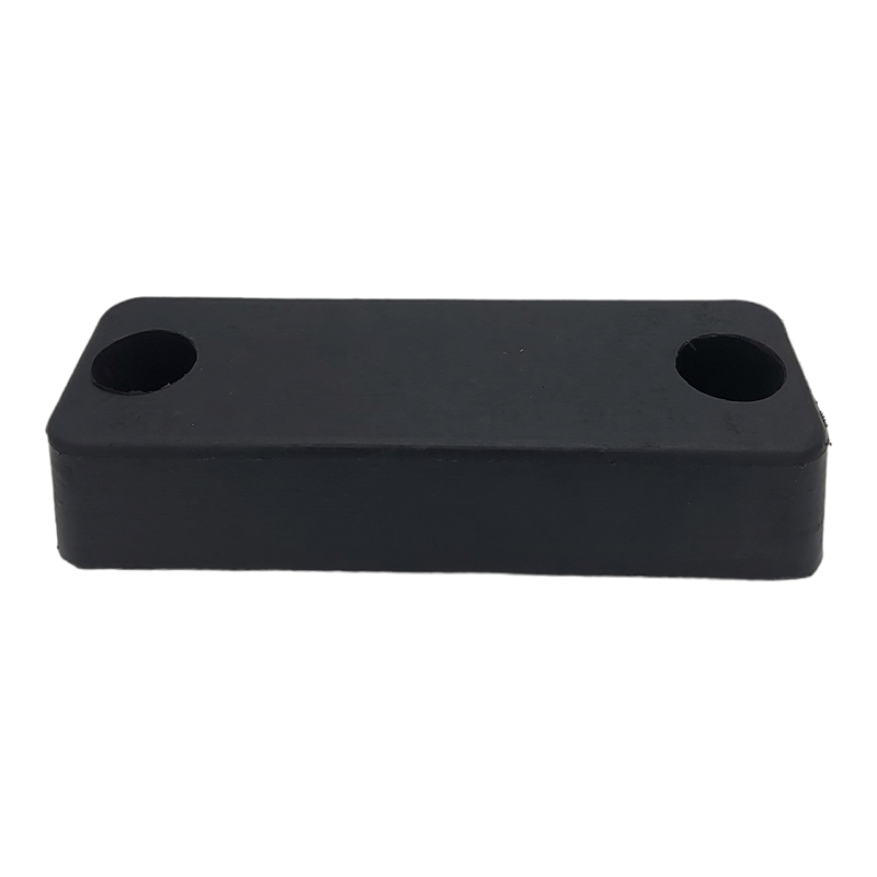 Tampone Battisponda Paracolpi In Gomma Misure 400x150x80 | 2 Fori BIBA-RICAMBI