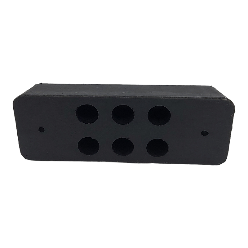 Tampone Battisponda Paracolpi In Gomma Misure 400x150x80 | 2 Fori BIBA-RICAMBI