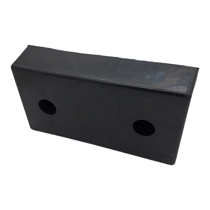 Tampone Battisponda Paracolpi In Gomma Misure 450x250x100 | 2 Fori BIBA-RICAMBI