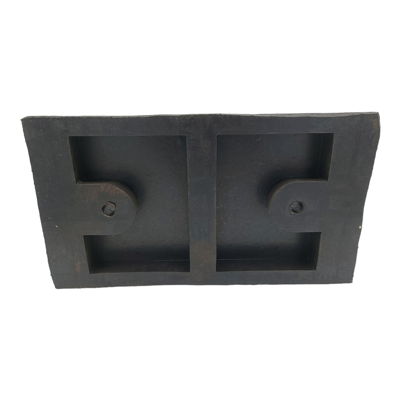Tampone Battisponda Paracolpi In Gomma Misure 450x250x100 | 2 Fori BIBA-RICAMBI