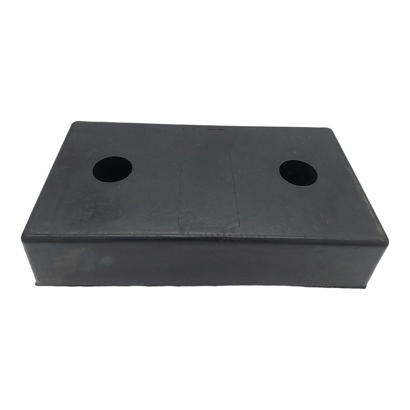 Tampone Battisponda Paracolpi In Gomma Misure 450x250x100 | 2 Fori BIBA-RICAMBI