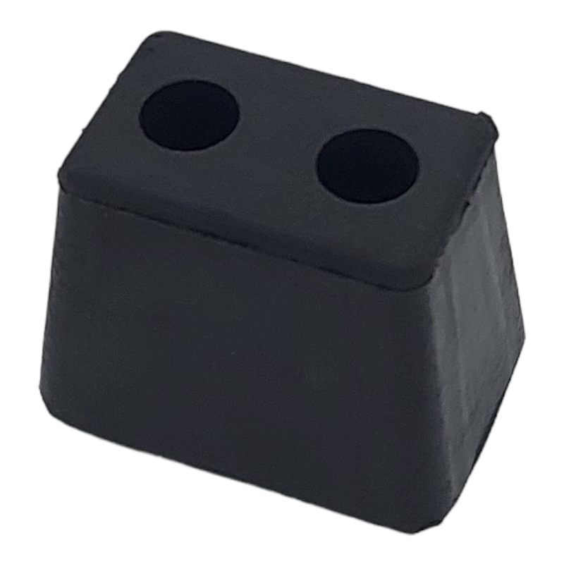 Tampone Battisponda Paracolpi In Gomma Misure 60x45x48 | 2 Fori BIBA-RICAMBI