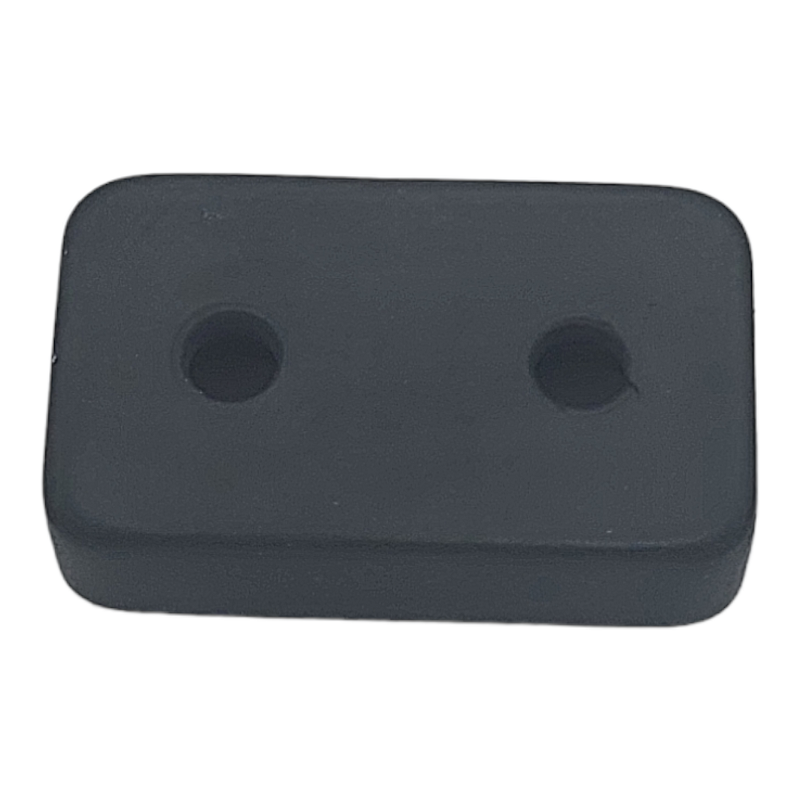 Tampone Battisponda Paracolpi In Gomma Piatto 50x30x13 | 2 Fori BIBA-RICAMBI