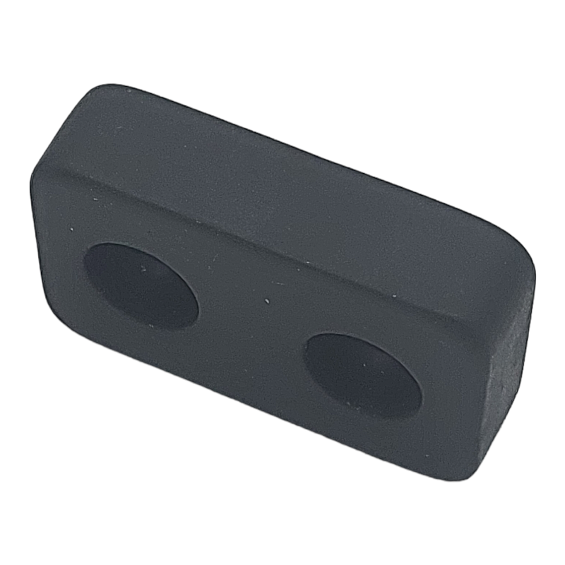Tampone Battisponda Paracolpi In Gomma Piatto 50x30x13 | 2 Fori BIBA-RICAMBI