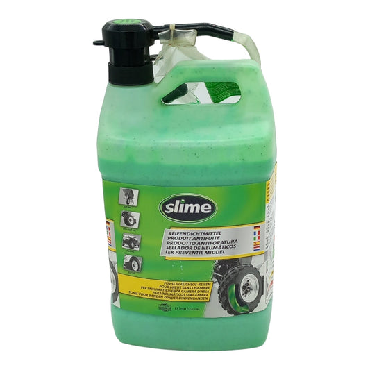 Liquido antiforatura preventiva Slime per Pneumatici tubeless, 3,8 l, con Pompa dosatrice BIBA-RICAMBI