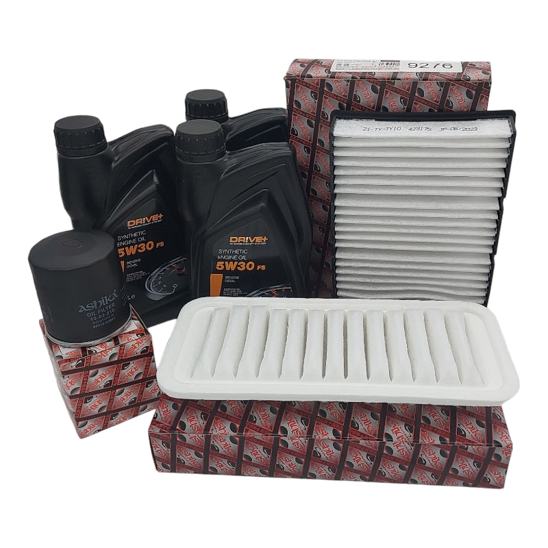 Kit Tagliando Olio 5W30 Compatibile Per Toyota Aygo 1.0 dal 2005-2013 BIBA-RICAMBI
