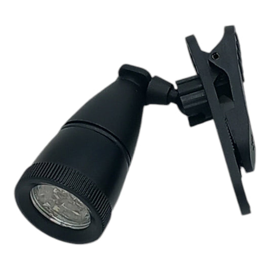 Mini torcia clip faretto a batteria faro LED orientabile pesca emergenza lettura FERMEC