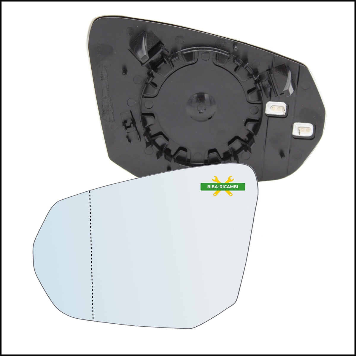 Piastra Specchio Retrovisore Asferico Lato Sx-Guidatore Per Audi Q2 (GAB) dal 2016> BIBA-RICAMBI