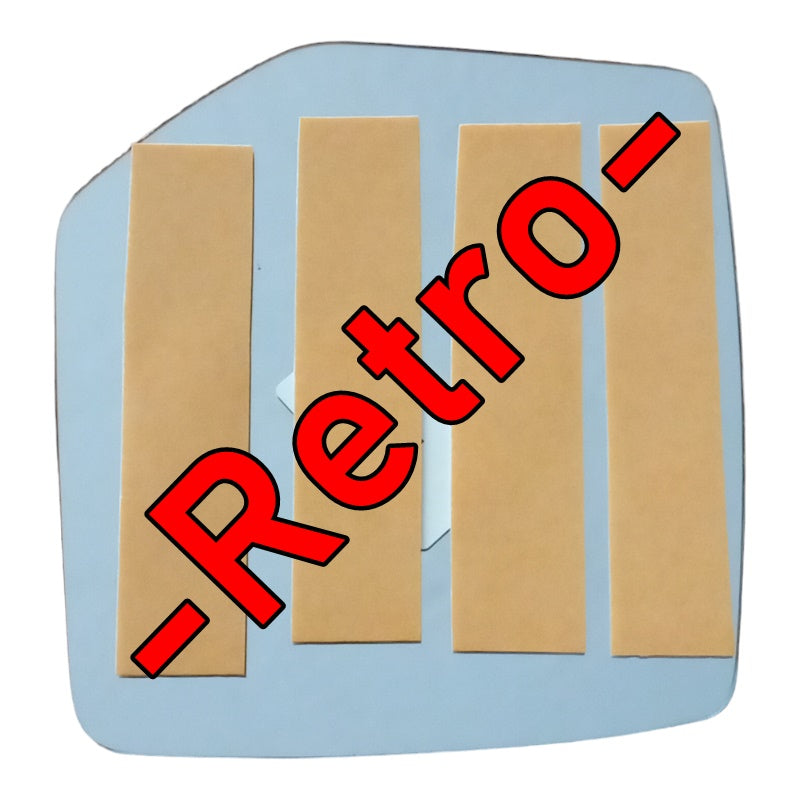 Vetro Specchio Retrovisore Cromato Lato Sx-Guidatore Per Porsche Boxter (986) dal 1996-2004 BIBA-RICAMBI