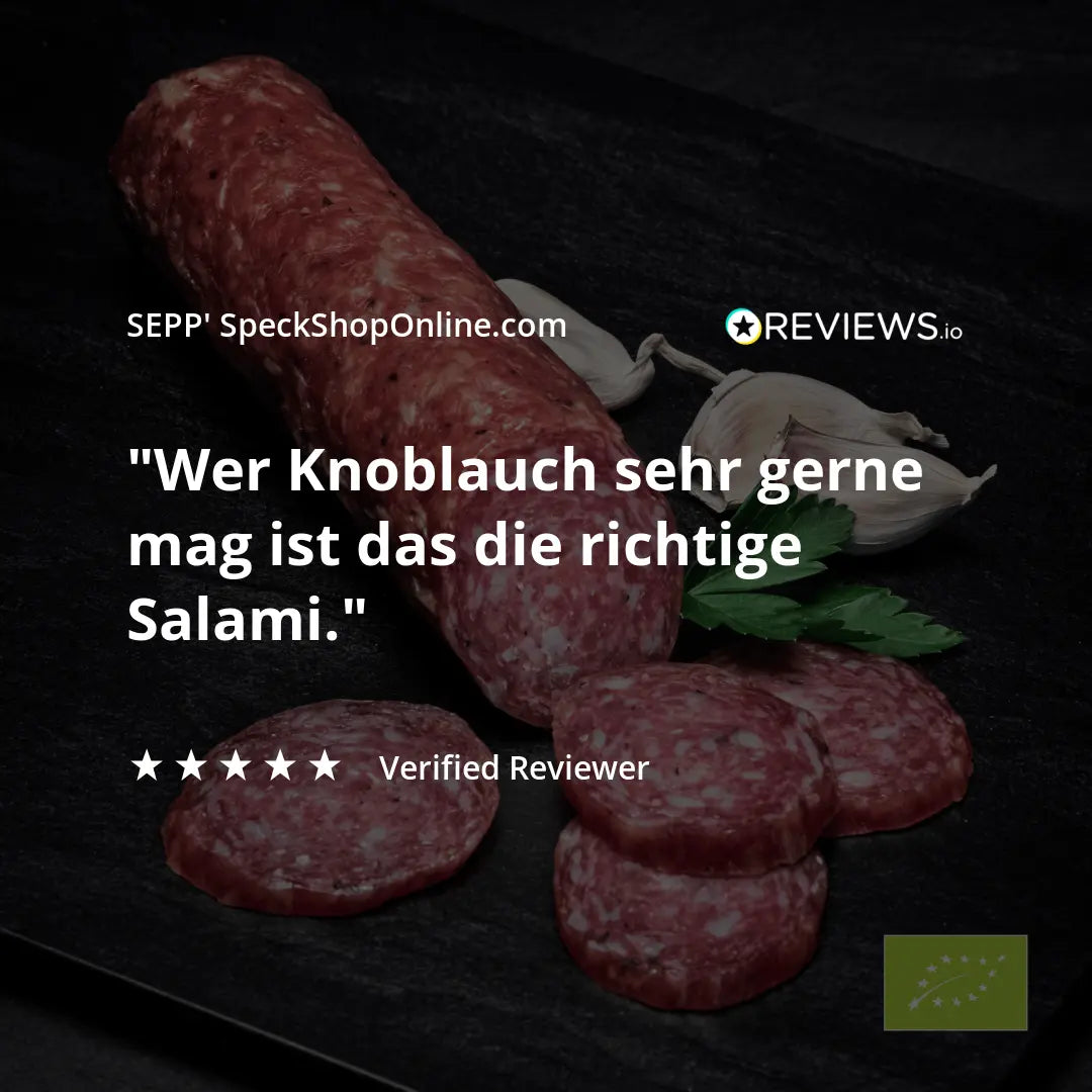 SEPP' BIO-Knoblauchsalami 💚 - BIBA-RICAMBI