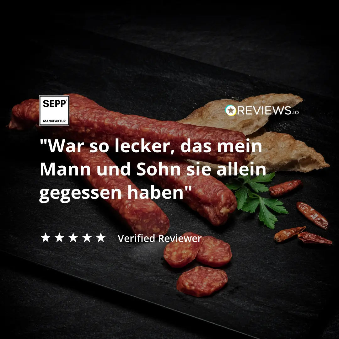 SEPP' Peperoncino-Kaminwurzen pikant (3 Stk.) - BIBA-RICAMBI