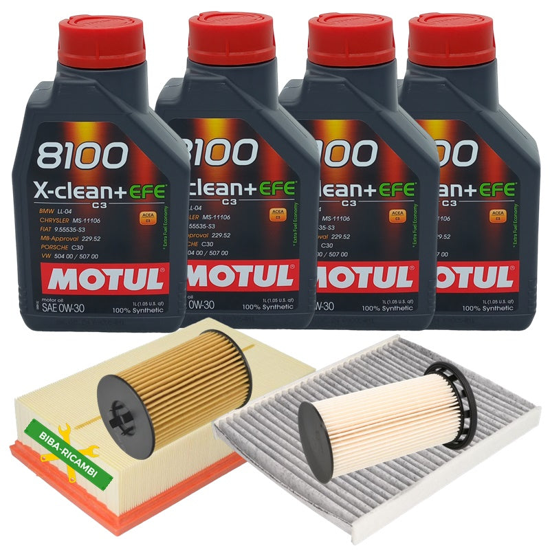 Kit Tagliando Filtri Olio Compatibile Per Audi Q2 (GAB) 1.6 TDI 85KW-115CV BIBA-RICAMBI