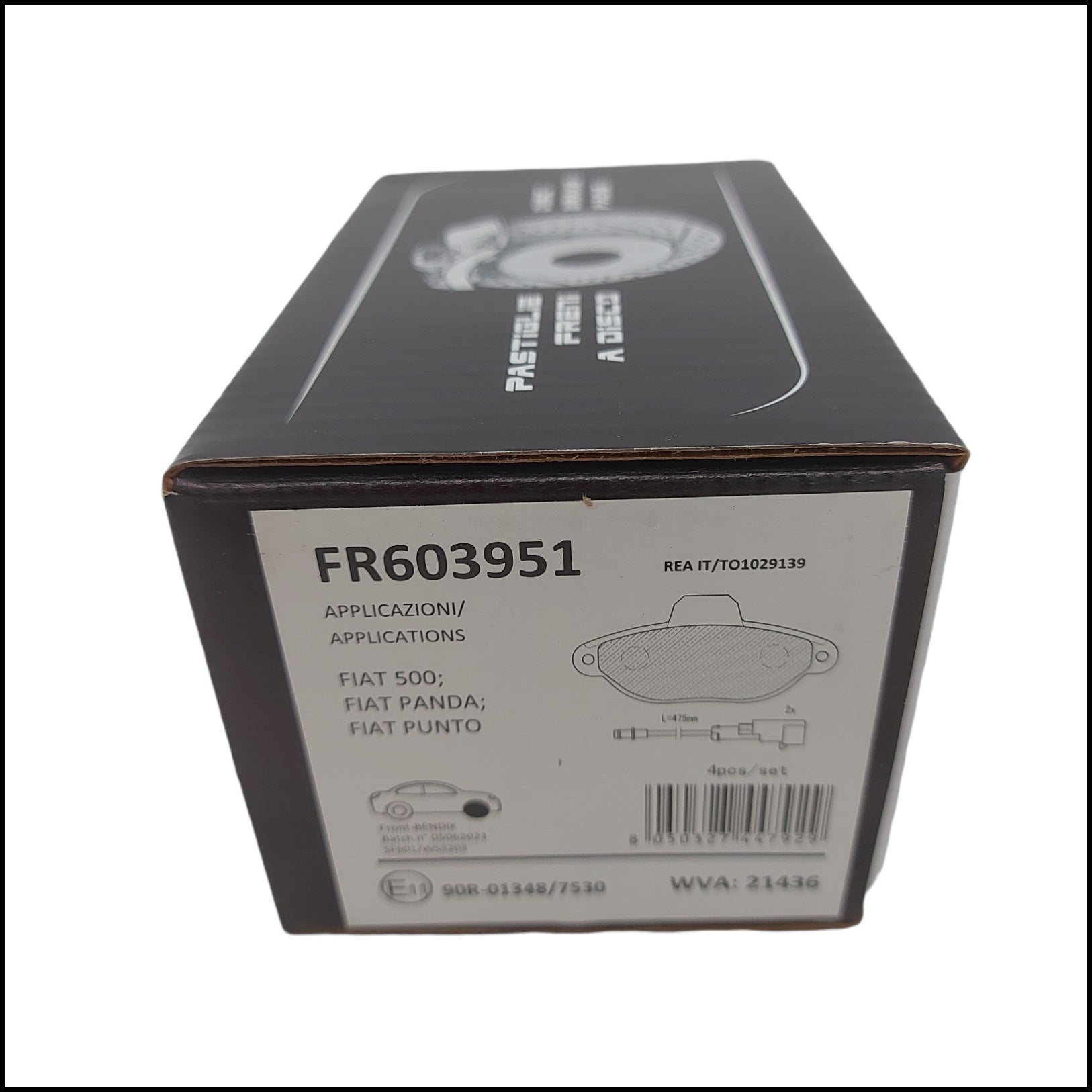 Kit 4 Pastiglie Freno Anteriori Compatibile Per Ford Ka II (RUB) dal 2008> BIBA-RICAMBI